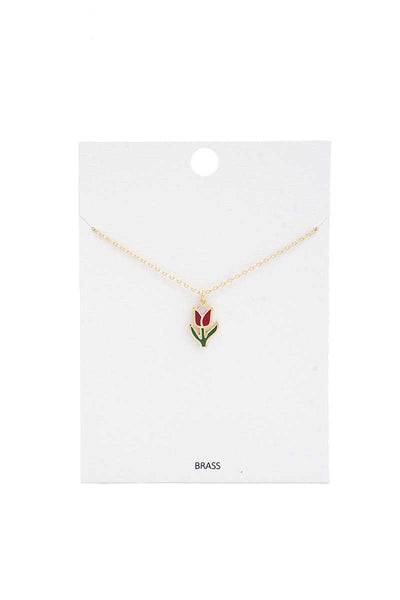 Tulip Charm Necklace